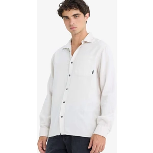 %100 Pamuk Regular Fit Basic Düz Uzun Kollu Gömlek D7079AX25SP