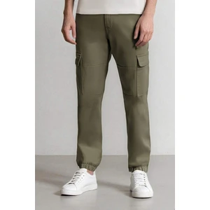 Jogger Gabardin Pantolon Beli Lastikli Kargo Cepli Lastikli Paça E1037AX24WN