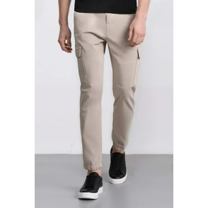 Jogger Gabardin Pantolon Beli Lastikli Kargo Cepli Lastikli Paça E1037AX24WN