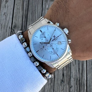 Daniel Klein Öğretmenler Günü Exclusıve Fonksiyonlu Babalar Gününe Özel Erkek Kol Saati Doğal Taş Bileklik Hediyeli DKLNHB32