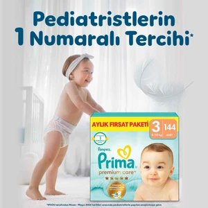 Premium Care Bebek Bezi 3 Numara 144 Adet Aylık Fırsat Paketi