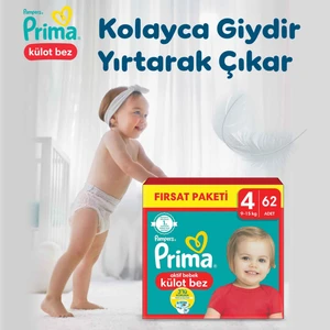 Külot Bebek Bezi 4 Beden 62 Adet Maxi Fırsat Paketi