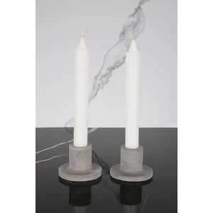 Şamdan Mumluk 2'li Beton El Yapımı Mumluk