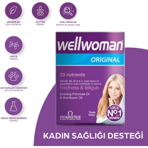 Original Omega - 6, Beta Karoten İçeren Kadınlara Özel Takviye Edici Gıda 60 Tablet