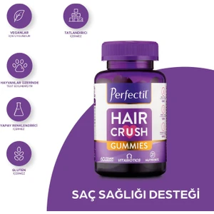 At Kuyruğu Ekstresi, Koenzim Q10, Biotin İçeren Saç Sağlığı Vitamini 60 Gummies