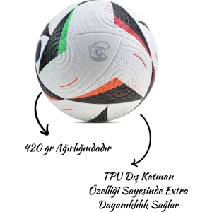 Euro 2024 Orijinal Tasarımı Futbol Topu, 5 Numara, Halı Saha Topu, + Pompa