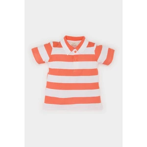 Erkek Bebek Polo Yaka Çizgili Pike Kısa Kollu Tişört E6765A525SM