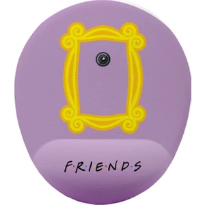 Friends Çerçeve Baskılı Bilek Destekli Kaymaz Buruşmaz Kırılmaz Mouse Pad