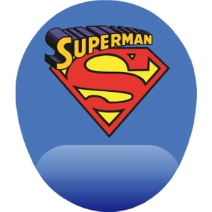 Süpermen Tasarım Bilek Destekli Kaymaz Buruşmaz Kırılmaz Mouse Pad