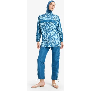 Regular Fit Su İtici 3'lü Desenli Burkini Tesettür Mayo Takım E7996AX25HS