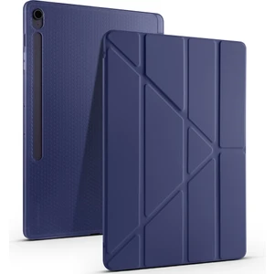 Samsung Galaxy Tab S10 Fe Plus Kılıf Tri Folding Kalem Bölmeli Standlı