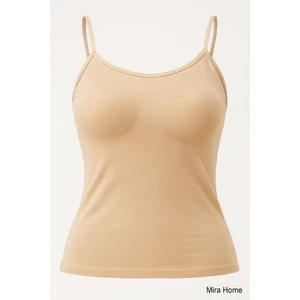 Kadın Ip Askılı Pedli Atlet Süngerli Pamuklu Iç Çamaşırı