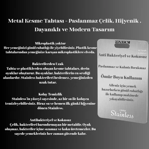 25X35CM Paslanmaz Kesme  Tahtası