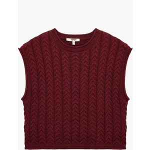 Kolsuz Bisiklet Yaka Saç Örgü Süveter