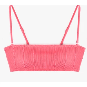 Dokulu Straplez Bikini Üstü