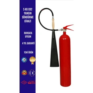 5 kg Co2 Ysc Abc Tip Karbondioksitli Söndürücü (4 Yıl Garantili Tse Onaylı)