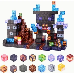 Minecraft Manyetik Küp Blok Mekanik Temalı Yapı Taşı 100 Parça