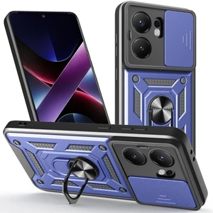 Oppo Reno 13F Kılıf Pars Yüzüklü Standlı Darbe Korumalı Lacivert