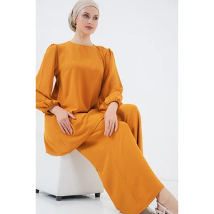 Ayrobin Tunik Pantolon Alt Üst Takım 6712 - Hardal