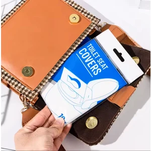 Era Tanıtım 10'lu Paket Klozet Kapağı Örtüsü Biyobozunur (Suda Çözünür) Tek Kullanımlık Kamp Okul Hastane Hijyen