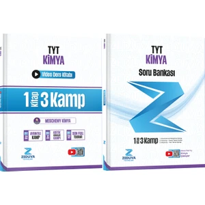 Zeduva Yayınları Meschemy Kimya Tyt Kimya 1 Kitap 3 Kamp Video Ders Kitabı ve Soru Bankası Seti