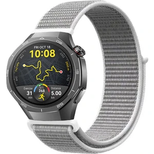 Huawei Watch Gt5 Pro 46MM ile Uyumlu Kordon Kumaş Desenli Cırt Cırtlı Spor Kayış