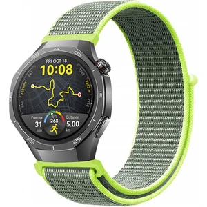 Huawei Watch Gt5 Pro 46MM ile Uyumlu Kordon Kumaş Desenli Cırt Cırtlı Spor Kayış