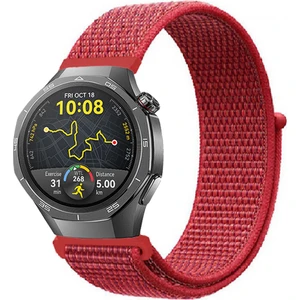 Huawei Watch Gt5 Pro 46MM ile Uyumlu Kordon Kumaş Desenli Cırt Cırtlı Spor Kayış