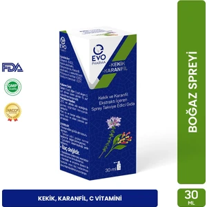 Evopharma Kekik – Karanfil Boğaz Spreyi 30 ml Kekik & Karanfil Ekstraktı ve C Vitamini