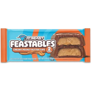 Mr.beast Feastables Creamy Peanut Butter Cups 2 40 gr