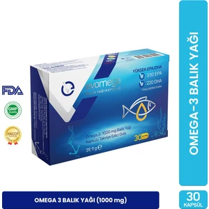 1000 mg Balık Yağı 30 Kapsül