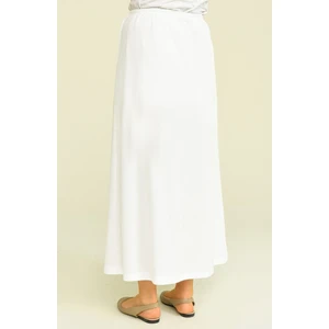 Kadın Penye Pamuk Uzun Etek Astarı