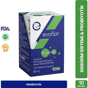 Evo Pharma Evoflor Probiyotik 10 milyar Cfu Saccharomyces Boulardii 10 Kapsül
