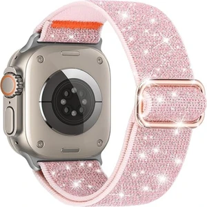 Apple Watch 4-5-6-7-8-9-10 Se Ultra Uyumlu 44-45-46-49MM Kumaş Elastik Kordon Kayış
