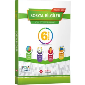 Sonuç Yayınları 6. Sınıf Sosyal Bilgiler Konu Özetli Soru Bankası