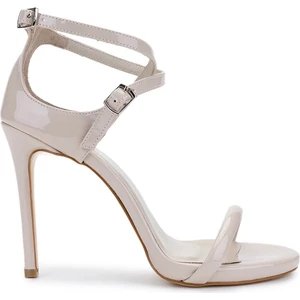 Tamer Tanca Kadın Vegan Bej Topuklu Ayakkabı 828 8505 Bn Ayk Y25 Nude Rgn