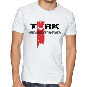 Alfa Türk Bayrak Baskılı Tişört