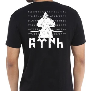 Alfa Göktürk Dombra Türk Baskılı Tişört