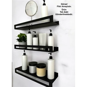 Decoramo Home Dekoratif Modern Duvar Rafı Metal Duvar Rafı Banyo Rafı Ofis Rafı Salon Rafı Petek Üstü Rafı