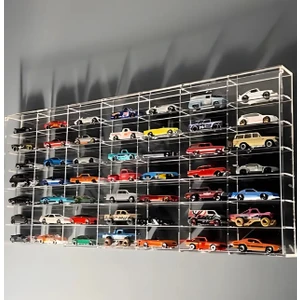 Pleksi Oyuncak Araba Rafı