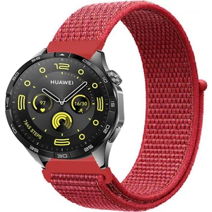 Huawei Watch Gt4 46MM Uyumlu Kordon Kumaş Desenli Cırt Cırtlı Spor Kayış