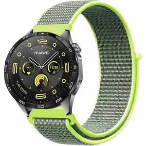 Huawei Watch Gt4 46MM Uyumlu Kordon Kumaş Desenli Cırt Cırtlı Spor Kayış