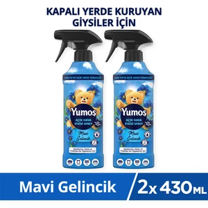Açık Hava Etkisi Sprey Yıkanması Zor Eşyalar Için Giysi Spreyi Mavi Gelincik 430 ml X2