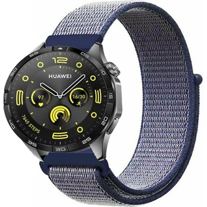 Huawei Watch Gt4 46MM Uyumlu Kordon Kumaş Desenli Cırt Cırtlı Spor Kayış