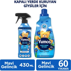 Açık Hava Etkisi Mavi Gelincik 1440 ml X1 + Yumoş Açık Hava Etkisi Giysi Spreyi Mavi Gelincik 430 ml X1