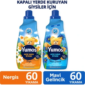 Açık Hava Etkisi Yumuşatıcı Mavi Gelincik 1440 ml X1 + Yumoş Açık Hava Etkisi Nergis 1440 ml X1