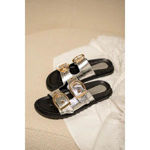 Craft Kadın Gold Toka Detaylı Terlik