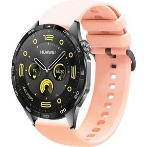 Huawei Watch Gt4 46MM Uyumlu Kordon Yumuşak Dokulu Soft Renk Tokalı Silikon Kayış
