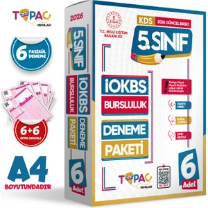 Topaç Yayınları 2026 5.sınıf Iokbs-Bursluluk 6lı Deneme Paketi Dijital Çözümlü Türkiye Geneli