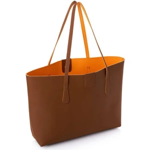 Kadın Büyük  Deri Tote Omuz Çantası